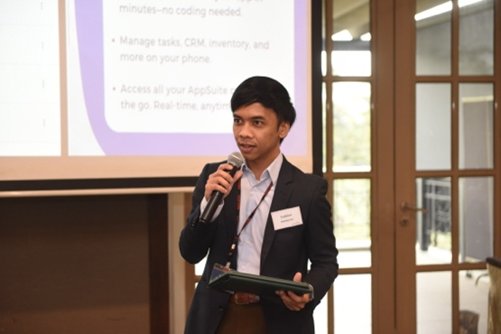 Speaker presenting AppSuite at the December 2024 Malaysia user conference